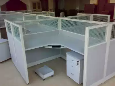 Chengdu screen curved desk Company centralized desk partition desk Work desk Staff desk