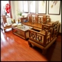 Nội thất phòng khách Sofa Trung Quốc 3 + 1 + 1 Sofa gỗ nguyên khối đơn ba người nội thất cổ điển - Bộ đồ nội thất giường ngủ gỗ