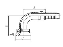 Hose withholding joint Tubing joint Hydraulic joint 87391-16-16