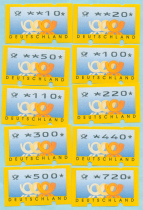 Germany 3-10 Sleeve Ticket Postal Horn Musical Instrument