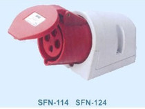 SFE Shangfeng Industrial Socket SFN-124 32a Four-pole Mounted Socket IP44 Four-core Socket 380V