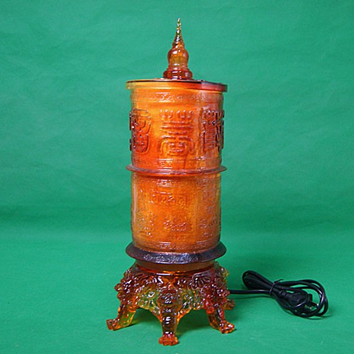 Small piece of six-sided lion roar base auspicious wheel (six-word large Ming-paper spell 40-60 ten thousand ten thousand times)