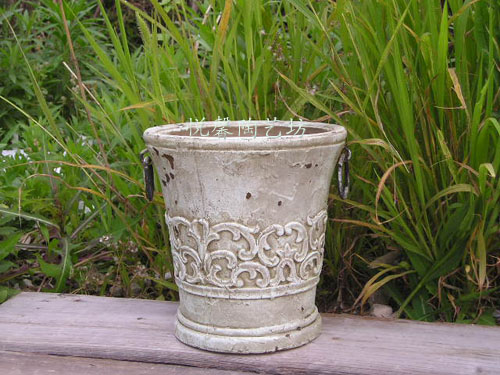 Eurostyle idylo style coarse pottery flower pots for old retro pottery floral floral Mediterranean style flower casks