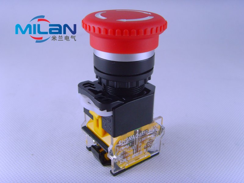 Shanghai Senao LA38-11ZS mushroom head emergency stop switch emergency stop button tight stop switch big head