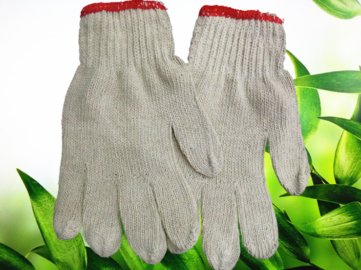 Labor Protection Gloves White Cotton Yarn Cotton Thread Gloves Wear Resistant Yarn Gloves Work Protective Repair Gloves