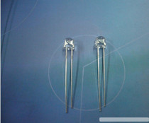 5MM Straw Hat White Hair Blue Short Foot Environmentally Friendly LED LBD Astigmatism Colorless Transparency