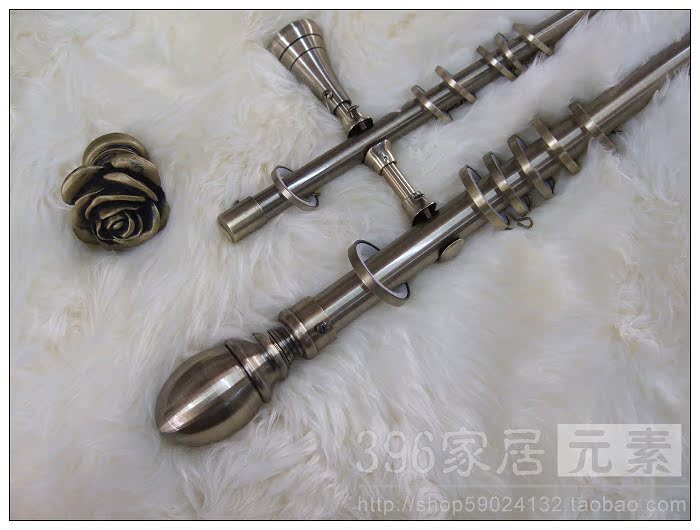 396 home elements*28MM green ancient exquisite curtain rod Roman pole curtain track exit excess single and double rod