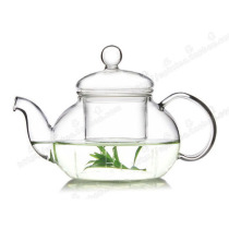 Shangpin handmade glass Teapot Herbal teapot with filter High temperature resistant heating glass teapot Bubble herbal tea set