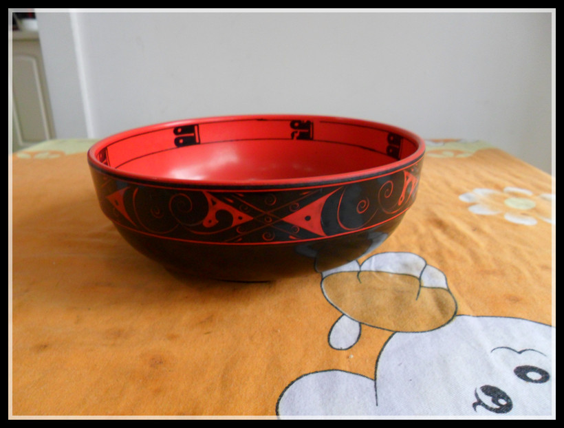 Lacquer bowl, Lacquer bowl, Han style wedding film props, Han Dynasty lacquerware wholesale