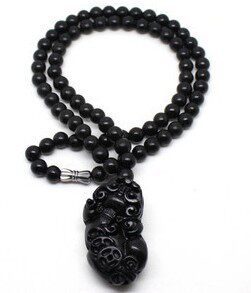 Sibin Bianstone Bianstone necklace 6MM Pixiu pendant Bianstone necklace Bianstone pendant