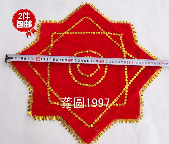 (2 pieces) 1 5-foot dancing handkerchief with two-person-turned-in-the-hand parquet-in-the-hand-pampags and the Thickened Special price