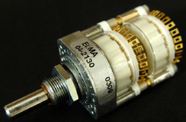 Original installation Swiss ELMA 24 stalls in series Sub-pressure potentiometers (gilded touchpoints)