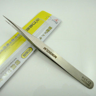 Hong Kong flying deer hardened stainless steel tweezers electronic tweezers round tip tweezers round tip tweezers RST-12