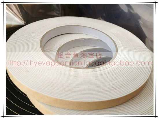 1mm dày * 1CM băng trắng xốp xốp một mặt eva chống sốc chống mài mòn mẫu quần áo chống bụi - Băng keo