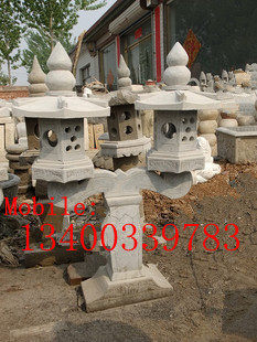 Stone Carving Stone Lamp Imitation Ancient Stone Carving Stone Lamp Green Stone Stone Lamp Courtyard Decoration Stone Sculpture Pendulum 011