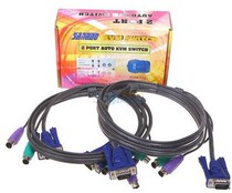 Taiwan Sanbao 1 5 M pure copper triple parallel line kvm switcher dedicated line six-head line special line vga-line