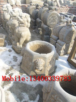 Stone carving well ring decorated Qingji well ring Antique well mouth stone lion well mouth 004