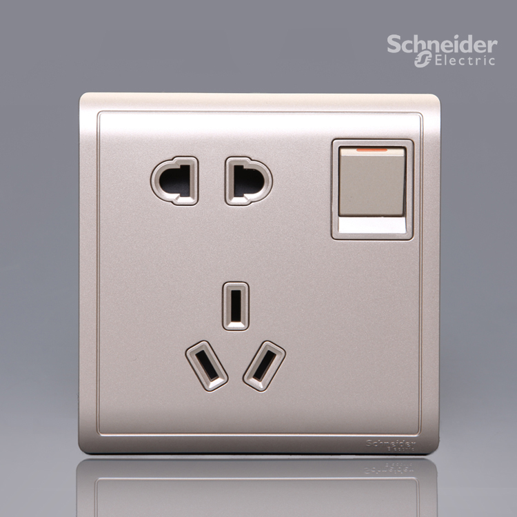 Schneider Funchamps Three Holes Four Holes With Switch Five Holes Socket 16A Air Conditioning Socket Power Socket Sink Intoxicant