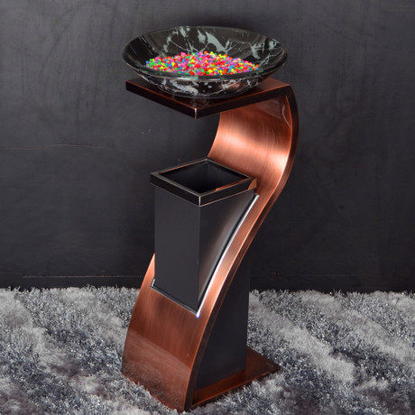 With ashtray trash can new concept floor ash bucket luxury peel bucket stainless steel hotel trash can lobby