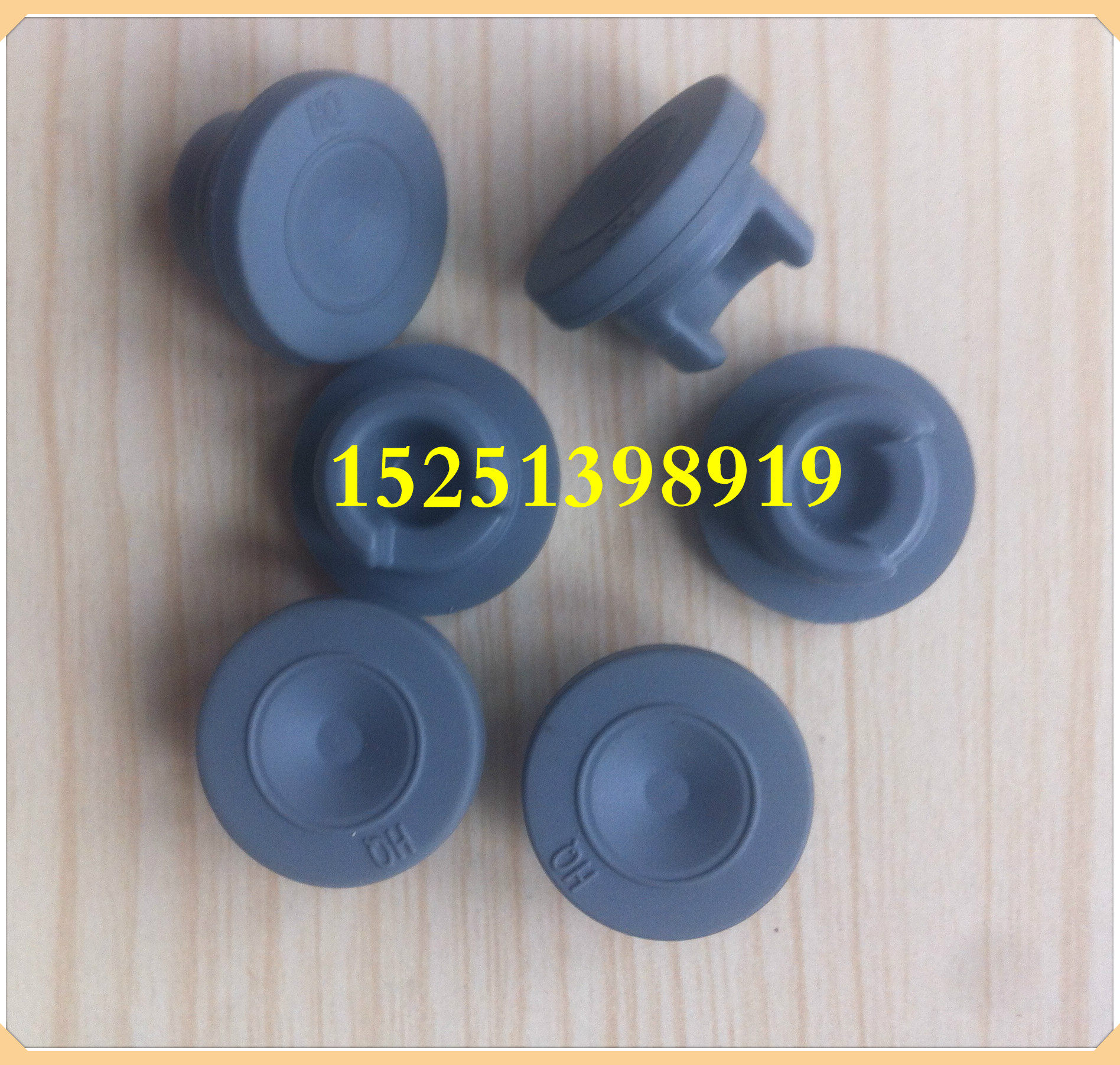 20 Single fork Butyl Rubber Sepenicillin Bottle Cork Antibiotic Cork Penicillin Bottle Cap Rubber Lid Rubber Stopper