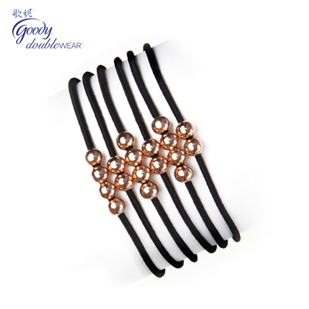 美国Goody歌妮手链 两用首饰手链 发圈2合1 马尾圈 6根装 欧美款