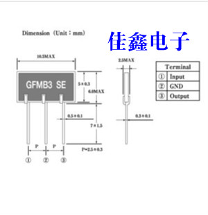 GFWB3 76-108MHZ LOW-pass CERAMIC CRYSTAL FOR Japanese DUAL-BAND BANDPASS FILTER FM RADIO