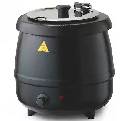 Hotel buffet 10L 13L electronic warm soup pot buffet black steel insulated soup pot porridge stove electric soup stove