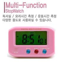 Six multifunctional electronic alarm clock with lamp electronic bell car clock