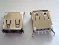 Connector USB A type interface female seat (180 degrees) solder plate USB female connector