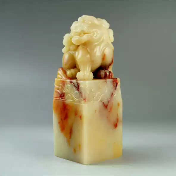 手工雕刻寿山石正章芙蓉石篆刻印章收藏品