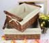 hộp vải đựng đồ Ưu đãi đặc biệt thiết bị gia đình wicker Lưu trữ giỏ lưu trữ giỏ hoàn thiện hộp lưu trữ giường giỏ rơm không nho hộp nhựa 4 ngăn Trang chủ