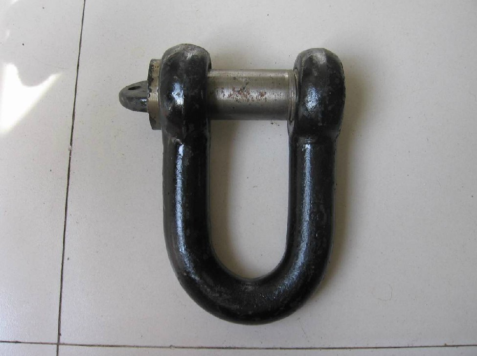 National Standard Straight Shackle Lifting Shackle U Type D Shaped Shackle Black 4 1 ton-Taobao