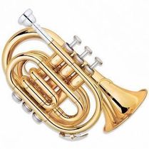  B-down lacquered gold palm number Professional-grade playing Palm number Pocket trumpet Western musical instrument cornet