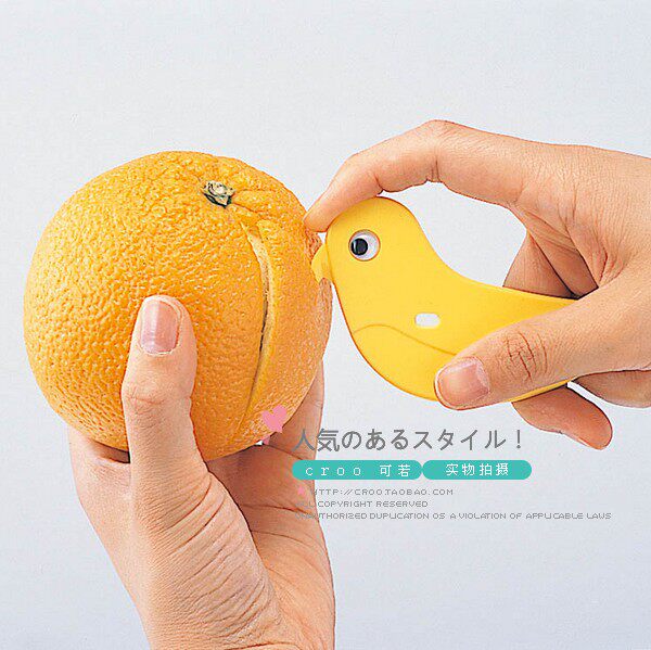 Japan imported inomata orange peeler Cute bird orange opener Orange peeler manual peeler