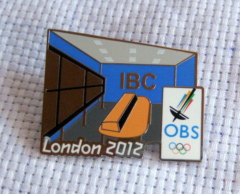 2012 London Olympic Games Badge International Broadcast Centre IBC Media Commemorates Chapter OBS