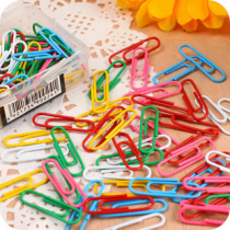 Del stationery box candy color paper clip 100 pieces into 50g