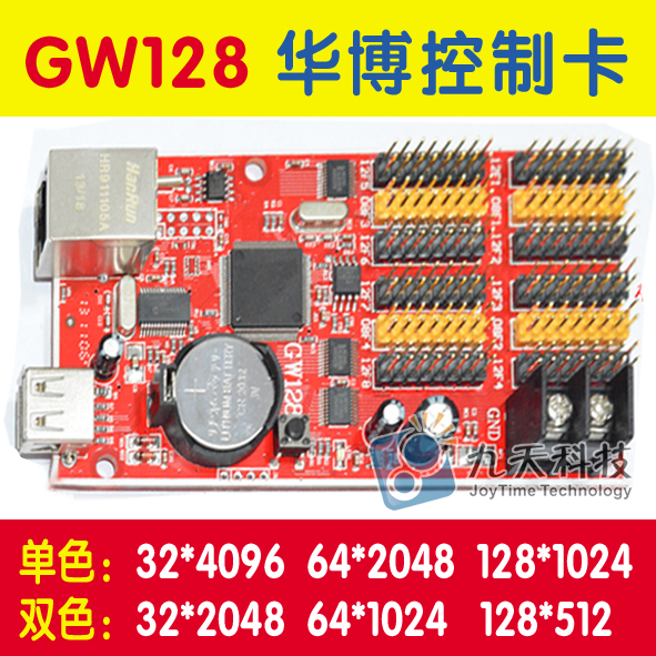 Network interface control card LED control card display flow frame control card controller control system GW128