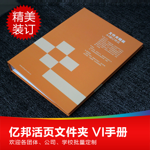 a4 loose-leaf folder Custom vi Manuals Print Refined Clothing Price brochure Production Binding Brochure Print