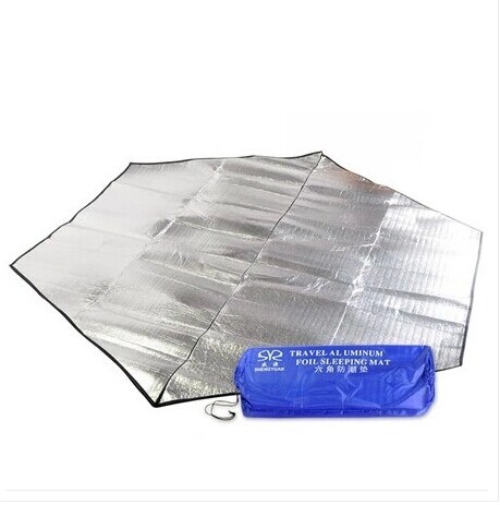 Outdoor Anti-Damp Cushion Multiman Aluminum Foil Hexagon Tent Sleeping Cushion Ground Mat Tent Anti-Tide Cushion