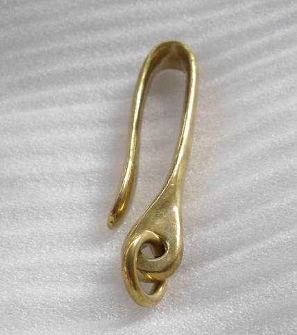 Handmade leather copper hook accessories key copper hook waist chain hook copper buckle cloth copper hook brass U hook