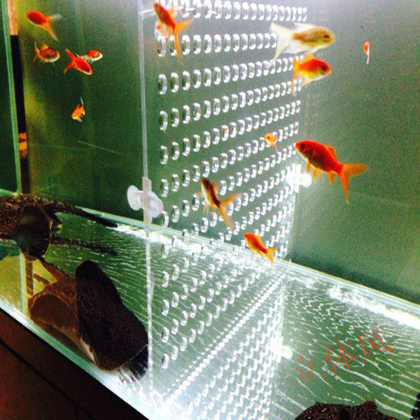 Fish Tank Baffle Acrylic Non-toxic Customized Micro-Well Aquatic Luohan Fish Seedlings Cover Baffle Baffle Net Baffle
