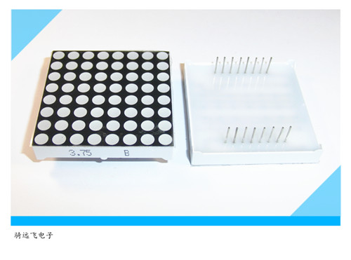 共阳 全新高亮8*8LED点阵3MM16P红光点阵（1088BS）