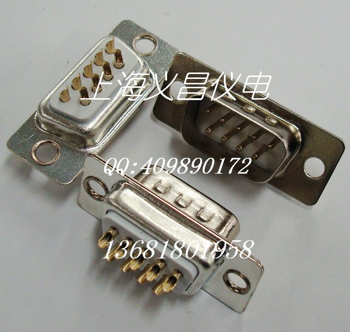D-SUB RS232 serial port head DB9 DB9 male 9-core male 9-core needle white glue plated all-gold welding line