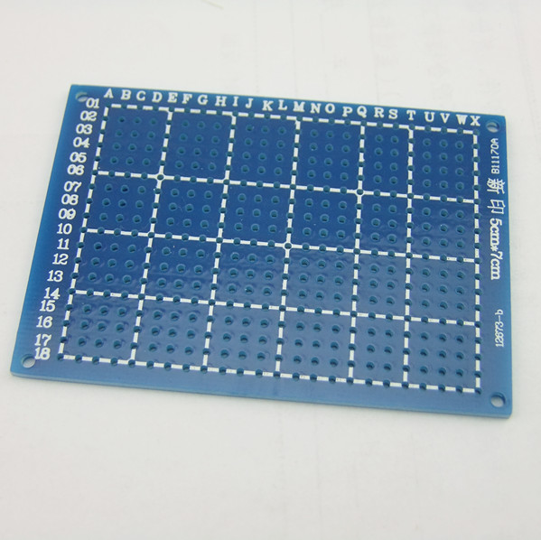 万能板镀锡5&times;7CM 5*7万用板 线路板 单面绿油喷锡板试验板