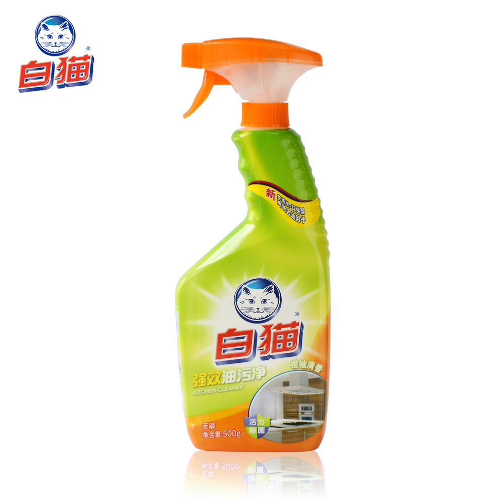 和优品 白猫 强效油污净 厨房强力祛污 油污清洁剂 500g