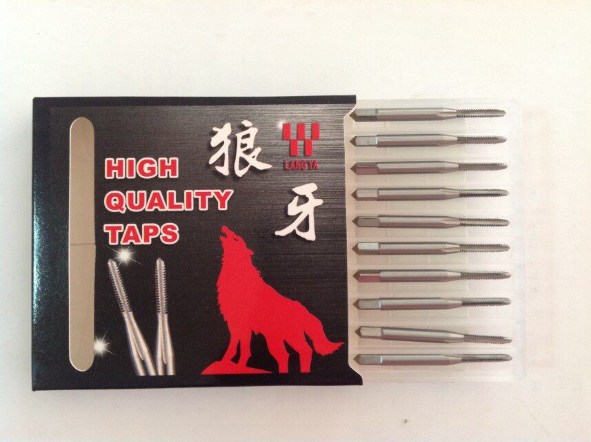 Wolf tooth mobile phone protective shell zinc-magnesium-aluminum alloy special machine with straight groove screw tap