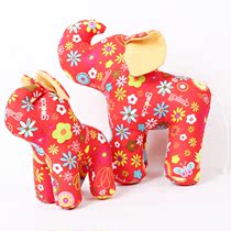 Cloth doll Elephant doll Wedding car doll Elephant doll Fortune elephant Thai elephant Girlfriend birthday gift