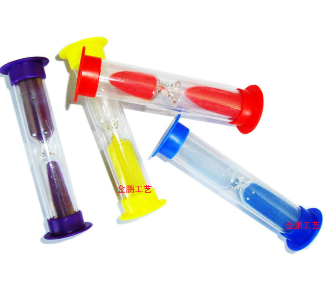 Plastic safety hourglass 1 2 3 4 minute timer Kindergarten teaching aids Children's toys sand creative ornaments