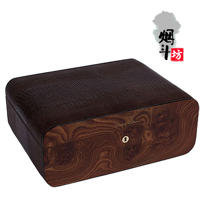 Original dress Italian Gentiili Jean Tianie brown avocado leather wood grain cigar moisturizing box 75