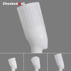Защитные приспособления для головы checkedout厨师帽一次性帽加厚生态棉厨师帽可调厨房一次性纸帽子